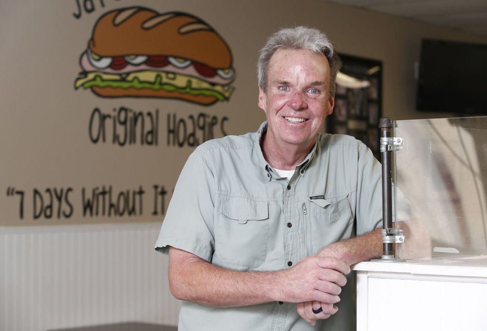 Jay smiling inside Jay's Original Hoagies